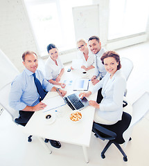 Image showing business team having meeting in office