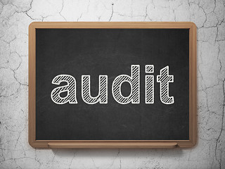 Image showing Finance concept: Audit on chalkboard background