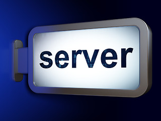 Image showing Web design concept: Server on billboard background