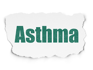 Image showing Medicine concept: Asthma on Torn Paper background