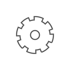 Image showing Gear line icon.