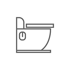 Image showing Toilet line icon.