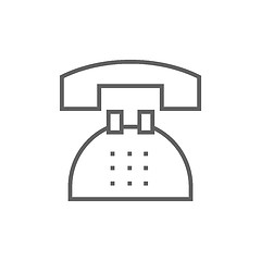 Image showing Telephone line icon.