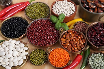 Image showing Lentils, peas and beans.