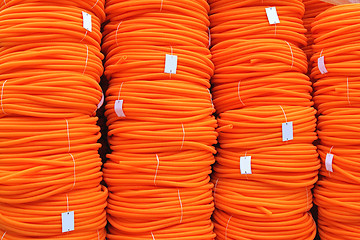 Image showing Orange Hose Coils