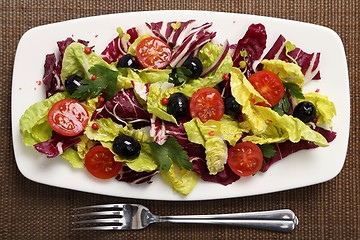 Image showing Salad with radicchio.