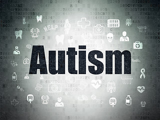 Image showing Medicine concept: Autism on Digital Paper background