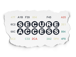 Image showing Security concept: Secure Access on Torn Paper background