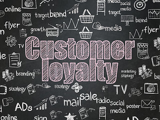 Image showing Marketing concept: Customer Loyalty on School Board background
