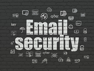 Image showing Protection concept: Email Security on wall background