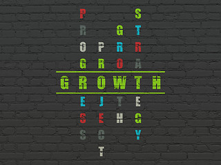 Image showing Business concept: Growth in Crossword Puzzle