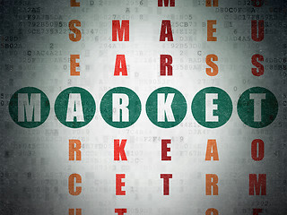 Image showing Marketing concept: Market in Crossword Puzzle