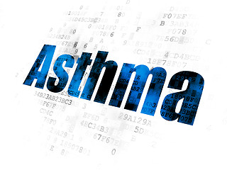 Image showing Medicine concept: Asthma on Digital background