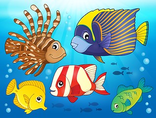 Image showing Coral reef fish theme image 3