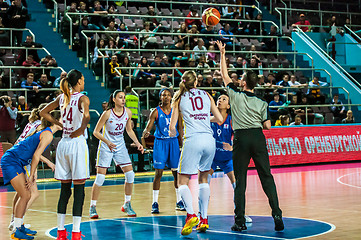 Image showing Girls basketball tournament