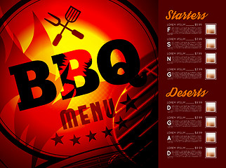 Image showing Design BBQ menu