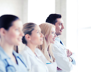 Image showing young team or group of doctors