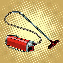 Image showing Retro vacuum cleaner home appliances