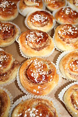 Image showing Cinnamon buns direct from oven