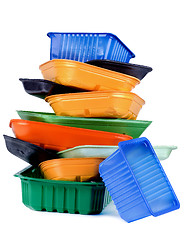 Image showing Empty Recycled Trays