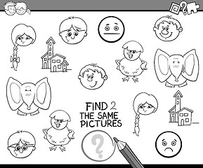 Image showing preschool activity for coloring