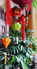 Image showing Traditional silk lanterns