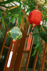 Image showing Traditional silk lanterns