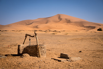 Image showing Old well, Morocco, Sahara Desert