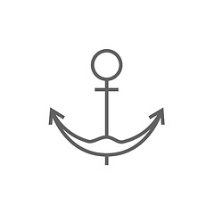 Image showing Anchor line icon.