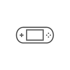 Image showing Game console gadget line icon.