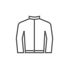 Image showing Biker jacket line icon.