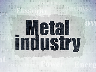 Image showing Industry concept: Metal Industry on Digital Paper background