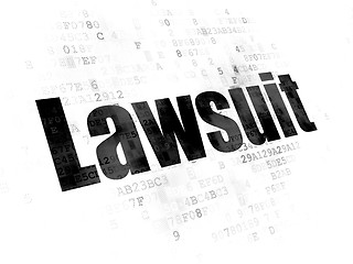 Image showing Law concept: Lawsuit on Digital background