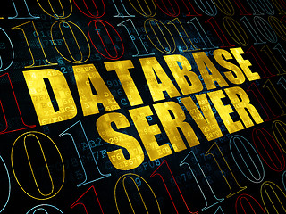 Image showing Programming concept: Database Server on Digital background