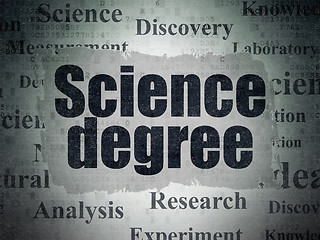 Image showing Science concept: Science Degree on Digital Paper background