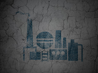 Image showing Industry concept: Oil And Gas Indusry on grunge wall background