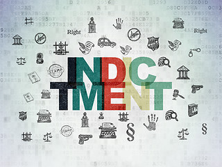 Image showing Law concept: Indictment on Digital Paper background