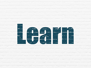 Image showing Education concept: Learn on wall background