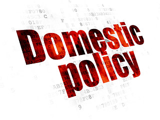 Image showing Politics concept: Domestic Policy on Digital background