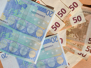 Image showing Fifty and Twenty Euro notes