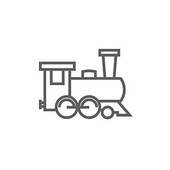 Image showing Train line icon.