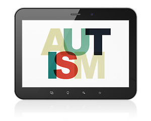 Image showing Medicine concept: Tablet Computer with Autism on  display