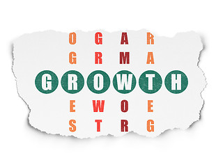 Image showing Business concept: Growth in Crossword Puzzle
