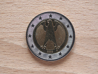 Image showing Two Euro coin money