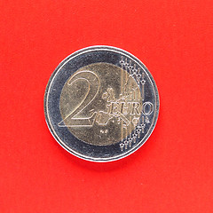 Image showing Two Euro coin money