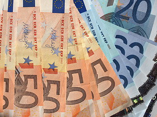 Image showing Fifty and Twenty Euro notes