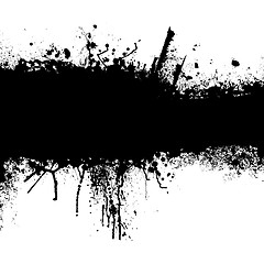 Image showing grunge black strip