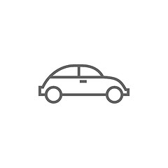 Image showing Car line icon.