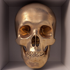 Image showing Golden skull