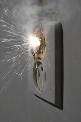 Image showing Electrical failure!